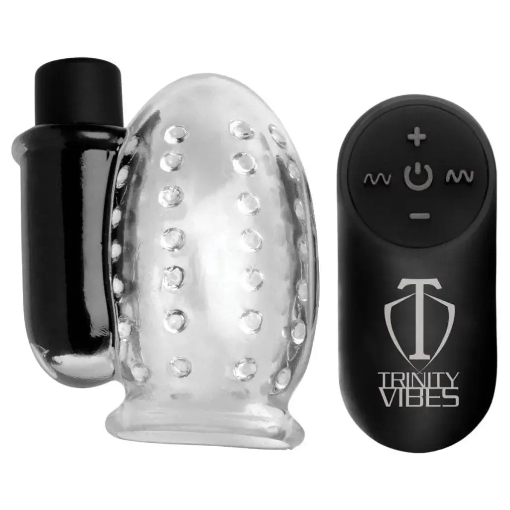 28x Rechargeable Penis Head Teaser With Remote Control