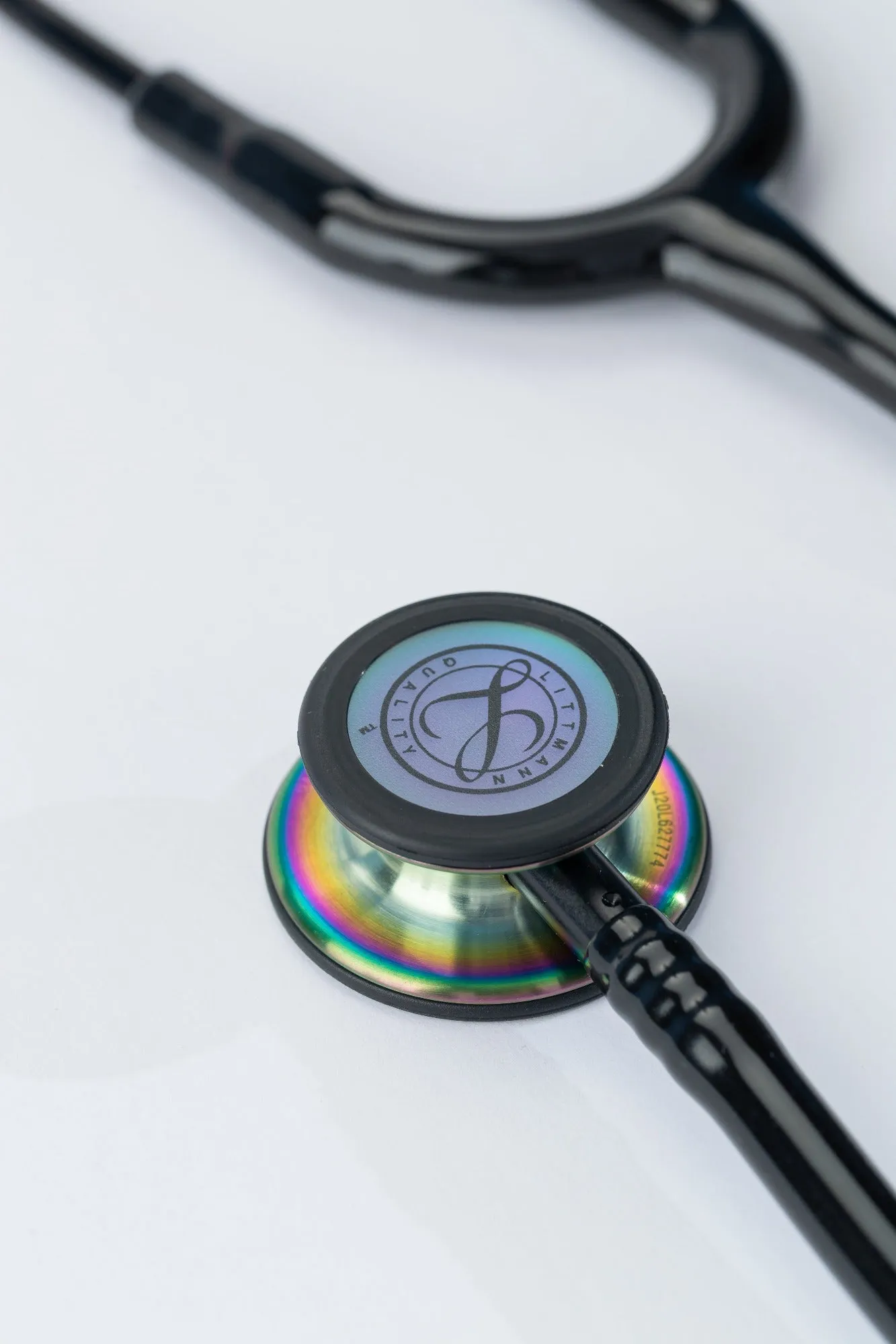 3M™ Littmann®  Classic III™ Monitoring Stethoscope, Rainbow-Finish Chest-piece, Black Tube, 27 inch, 5870