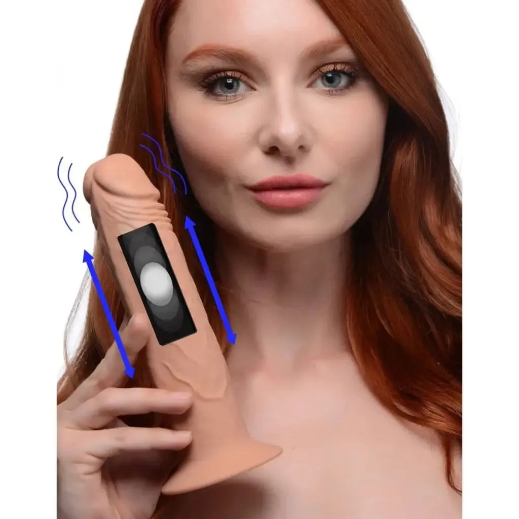 7x Remote Control Vibrating And Thumping Dildo