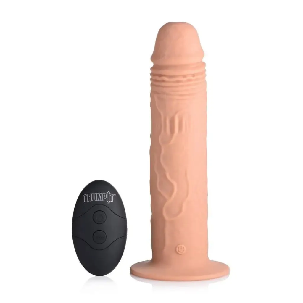 7x Remote Control Vibrating And Thumping Dildo