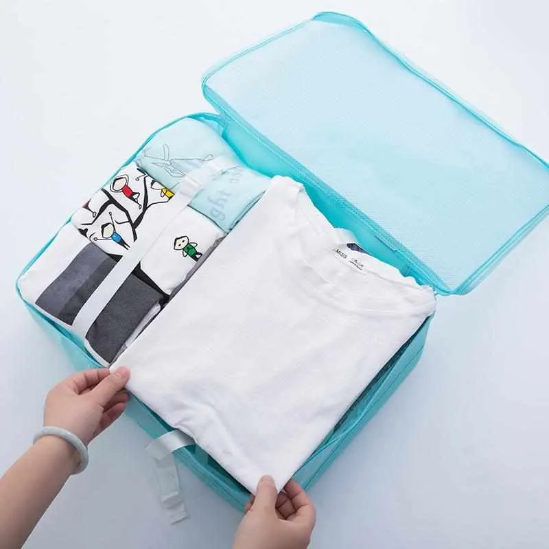 8Pcs Travel Bags Sets Waterproof Organizer