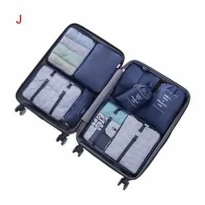 8Pcs Travel Bags Sets Waterproof Organizer