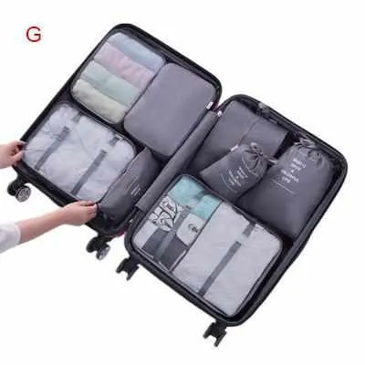 8Pcs Travel Bags Sets Waterproof Organizer