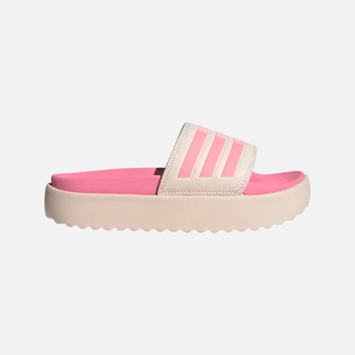 Adidas Adilette Platform Women Slides -Wonder Quartz/Beam Pink/Taupe Met.