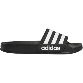 ADIDAS JR ADILETTE SHOWER SLIDES-BLACK/WHITE