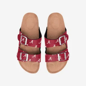 Alabama Crimson Tide Womens Team Logo Double Buckle Sandal