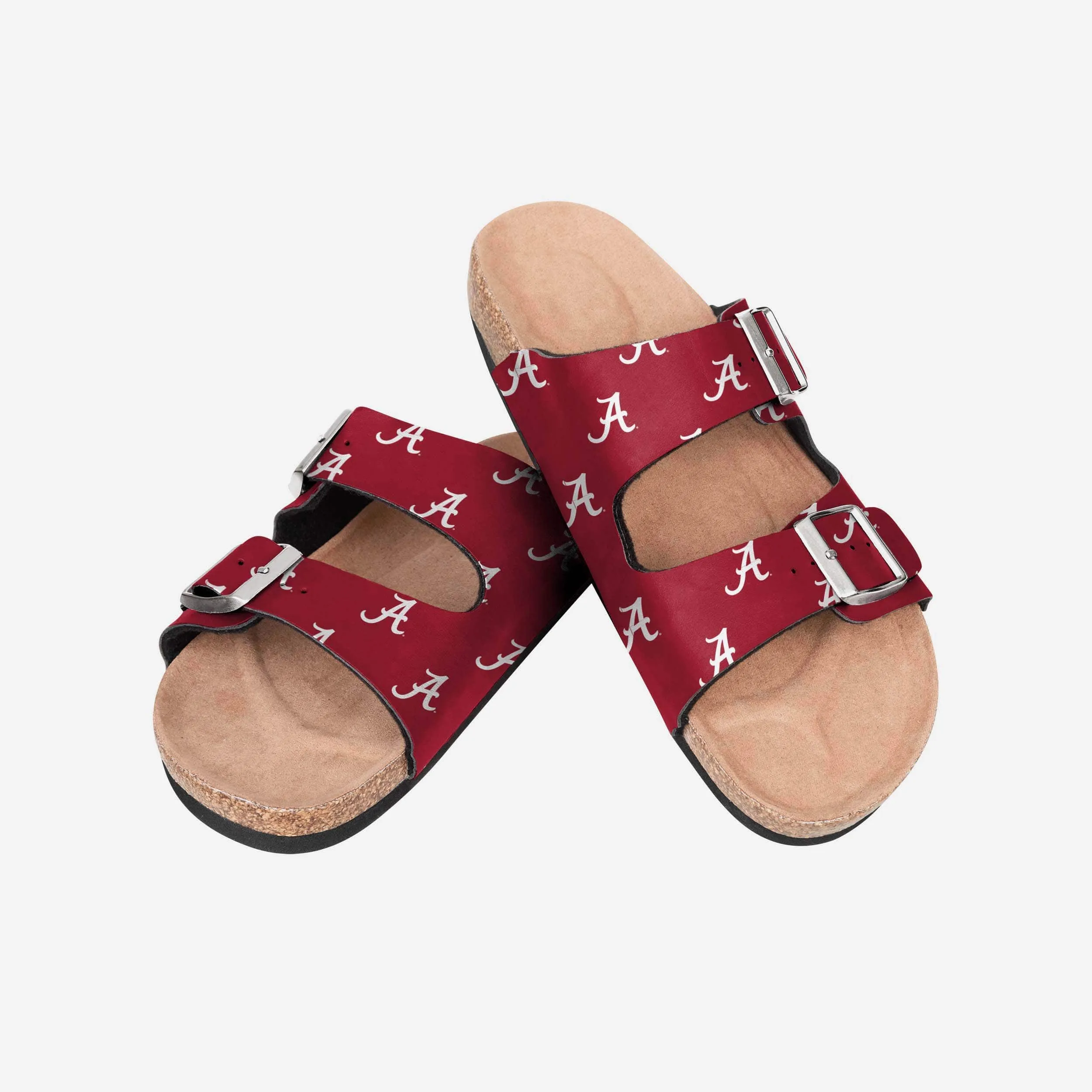 Alabama Crimson Tide Womens Team Logo Double Buckle Sandal