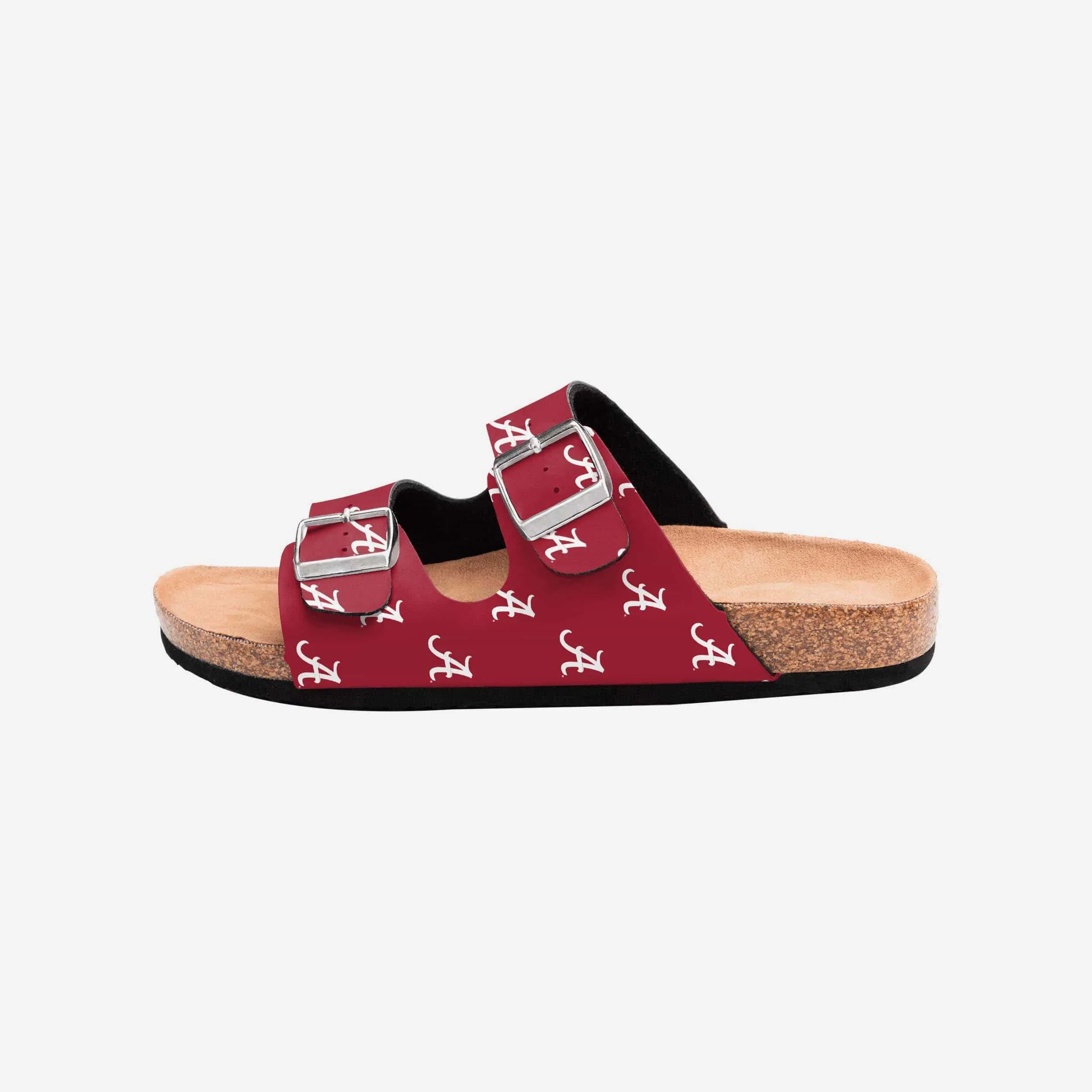 Alabama Crimson Tide Womens Team Logo Double Buckle Sandal