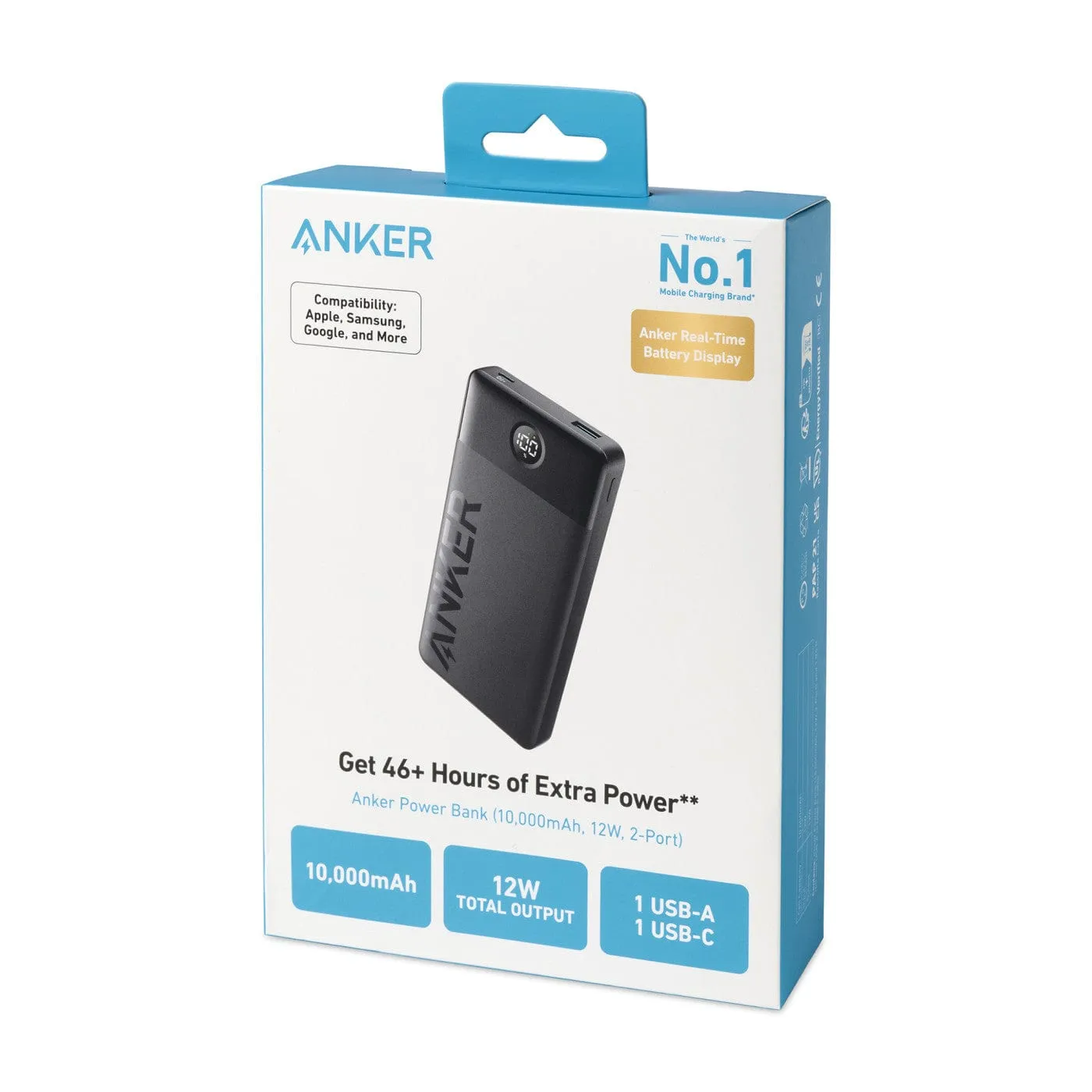 Anker - 324 Power Bank (10000mAh, 12W, 2-Port)