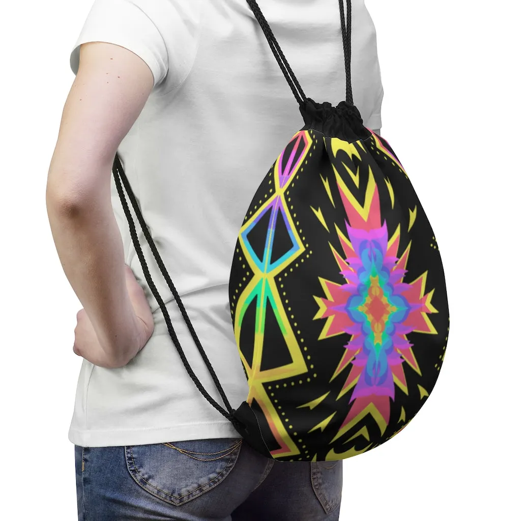 Applique Drawstring Bag