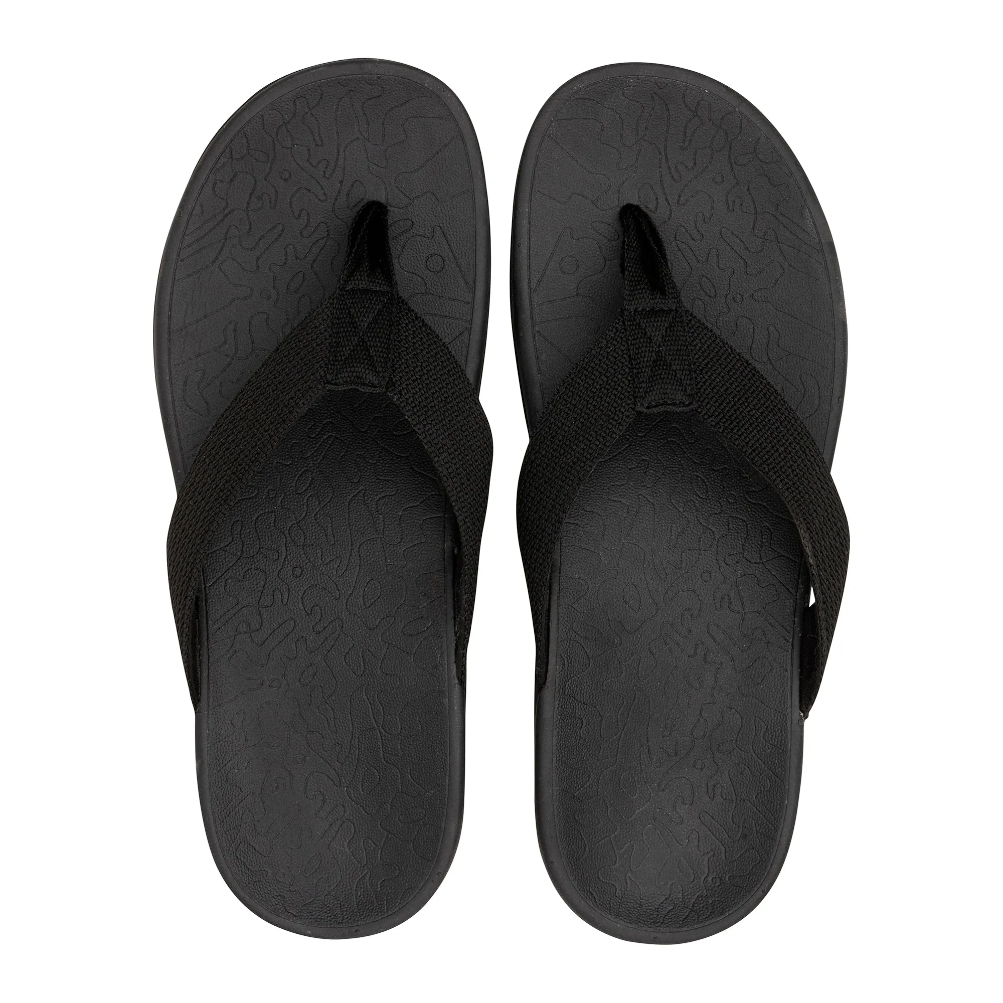 Axign Premium Orthotic Thongs – Black