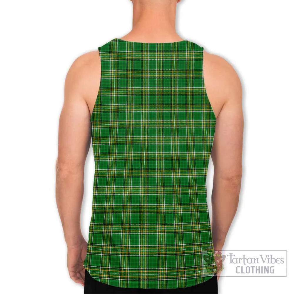 Aylmer Irish Clan Tartan Men's Tank Top with Coat of Arms