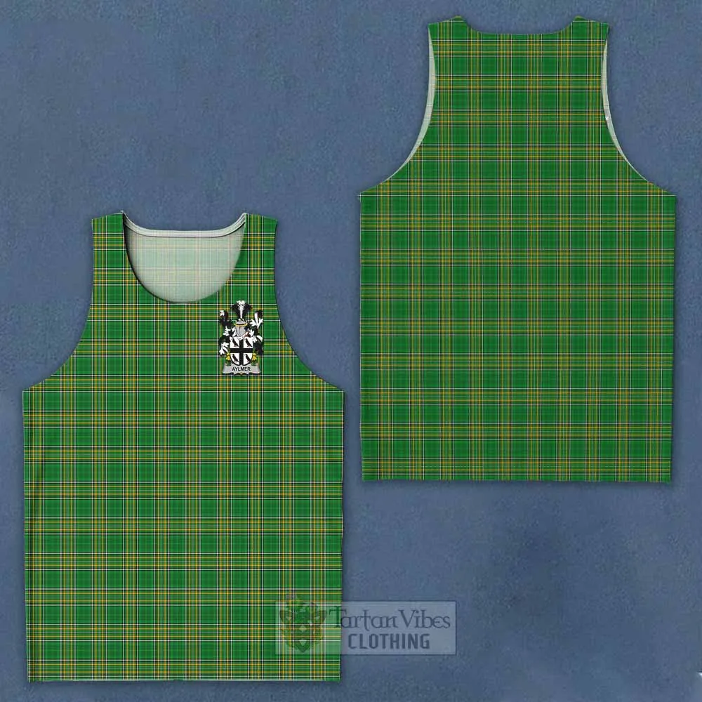 Aylmer Irish Clan Tartan Men's Tank Top with Coat of Arms