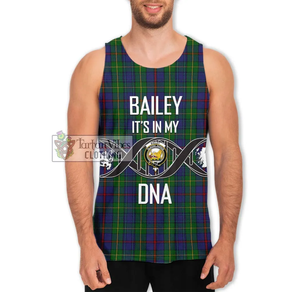 Bailey Tartan Men's Tank Top with Family Crest DNA In Me Style