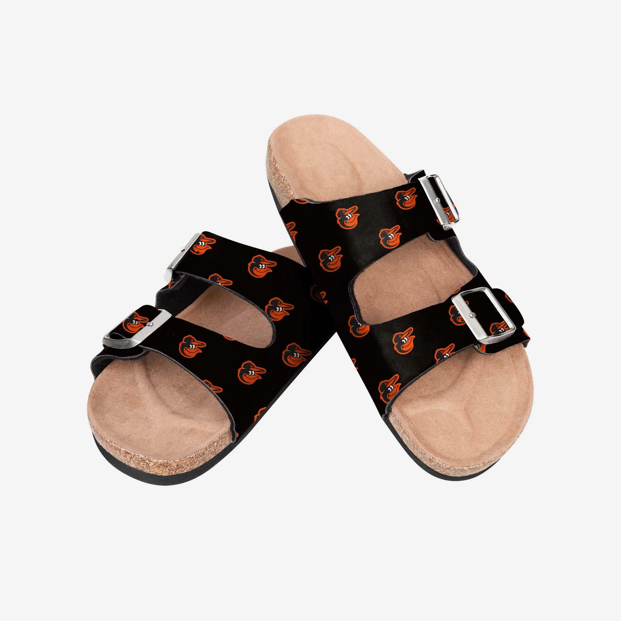 Baltimore Orioles Womens Team Logo Double Buckle Sandal