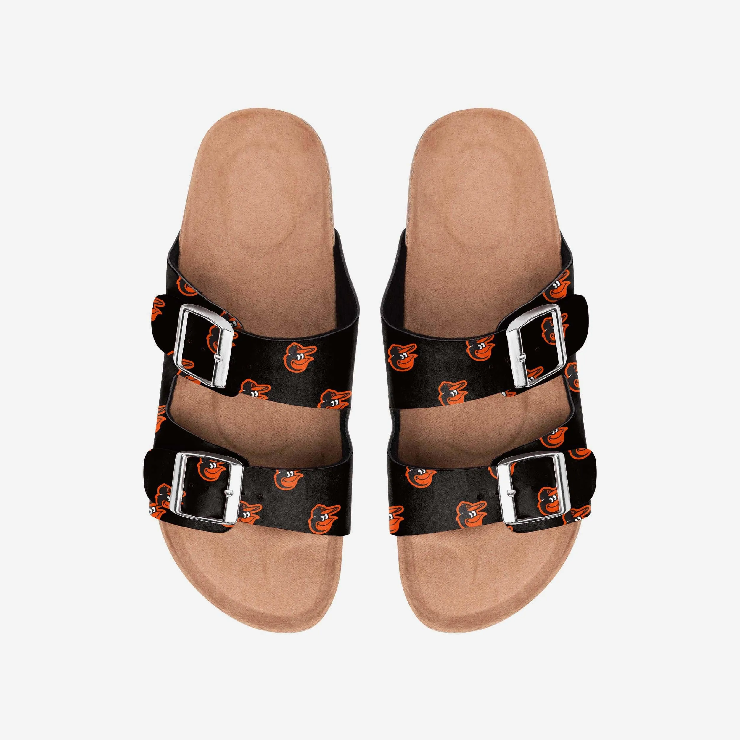 Baltimore Orioles Womens Team Logo Double Buckle Sandal