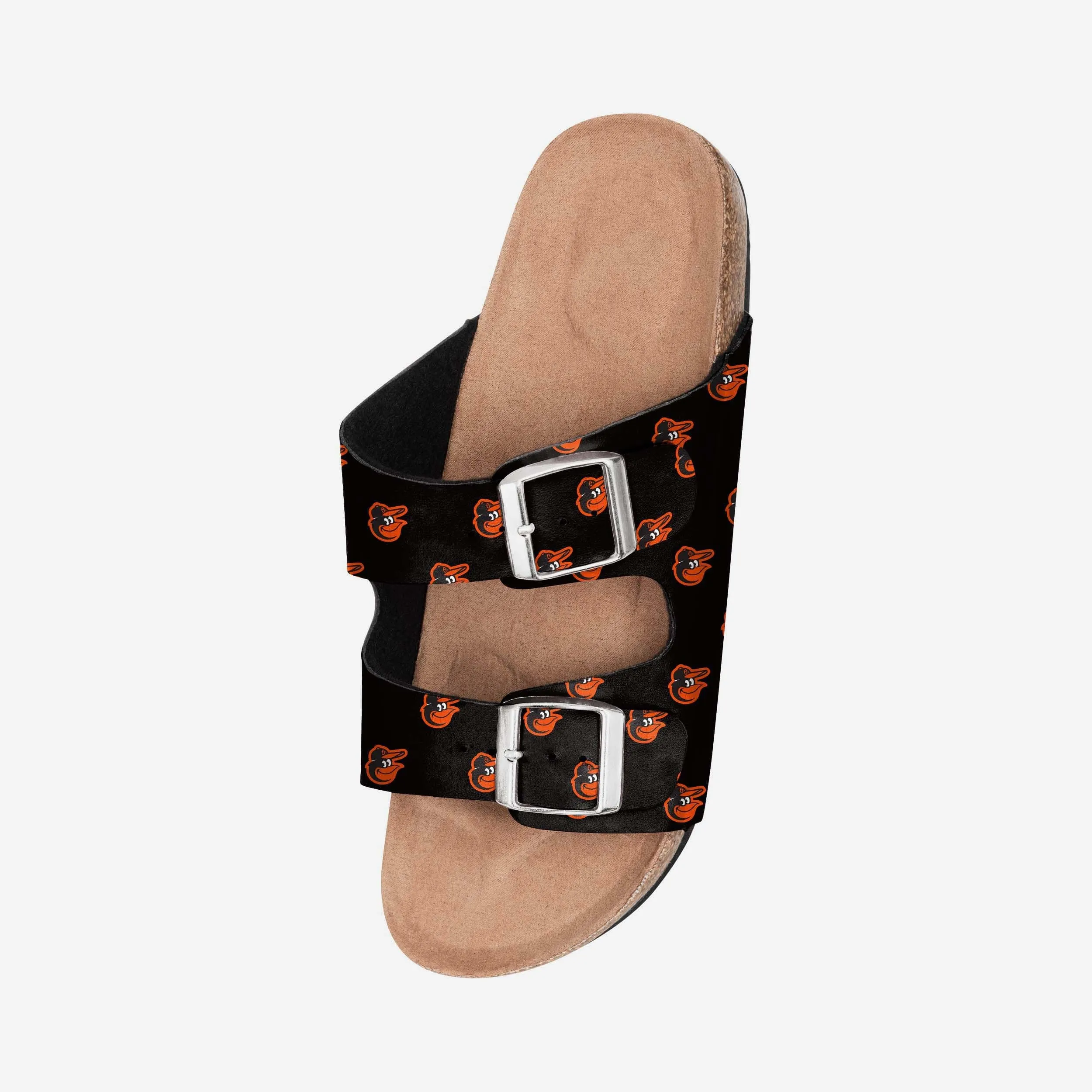 Baltimore Orioles Womens Team Logo Double Buckle Sandal