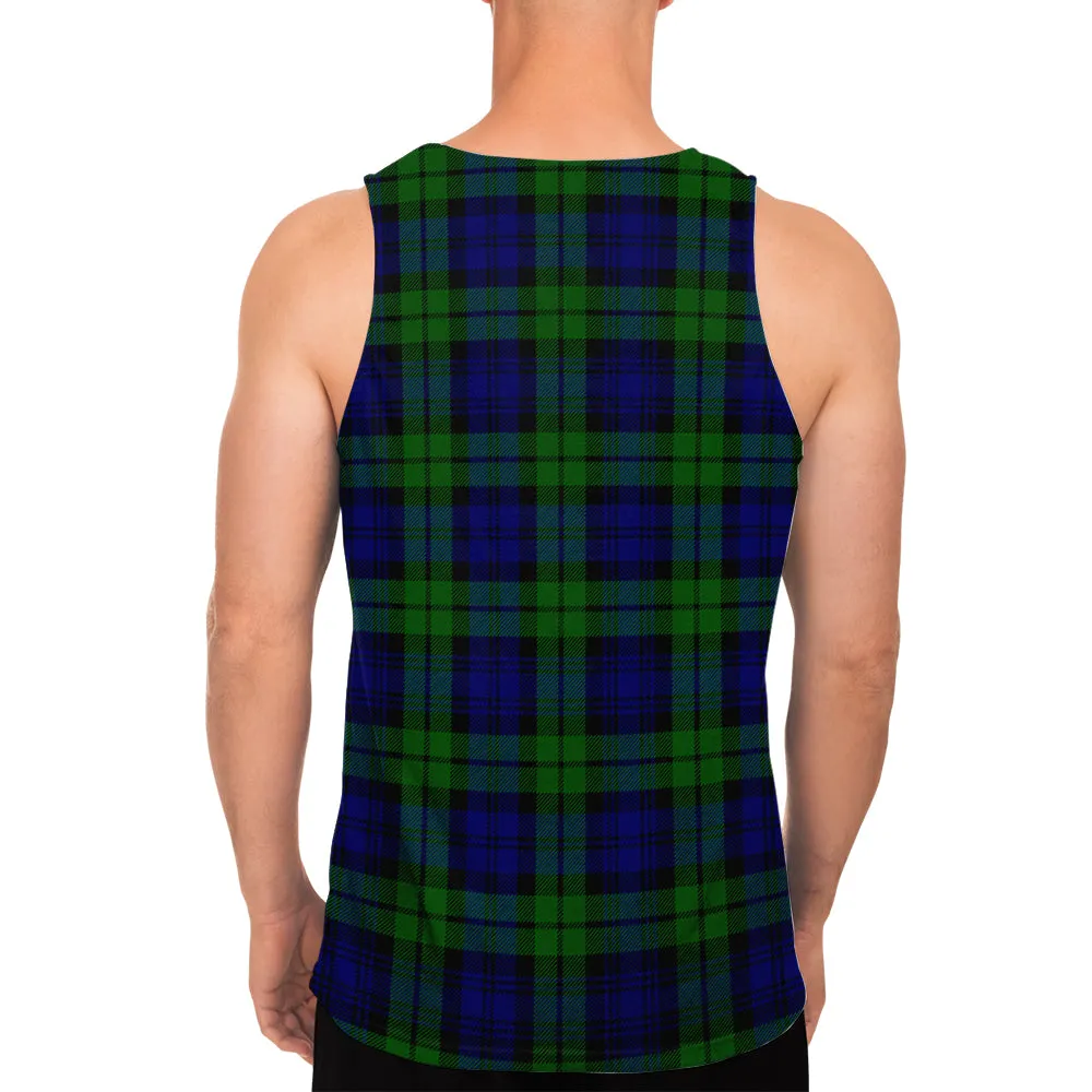 Bannatyne Tartan Mens Tank Top with Family Crest