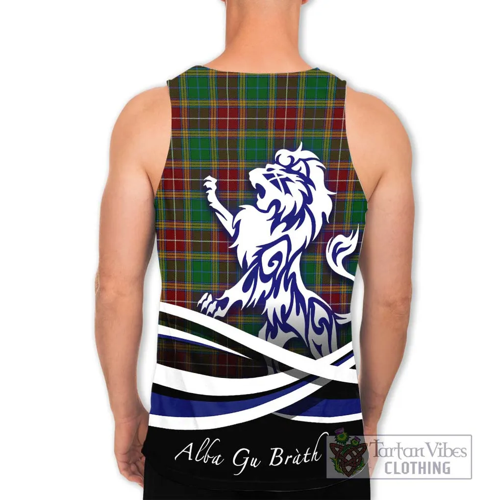 Baxter Tartan Men's Tank Top with Alba Gu Brath Regal Lion Emblem