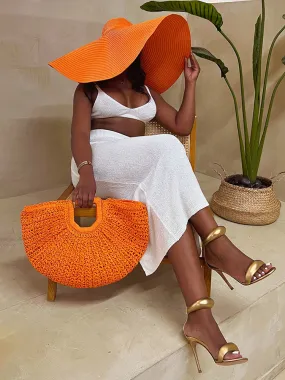 Beach Vibe Straw Bag & Hat