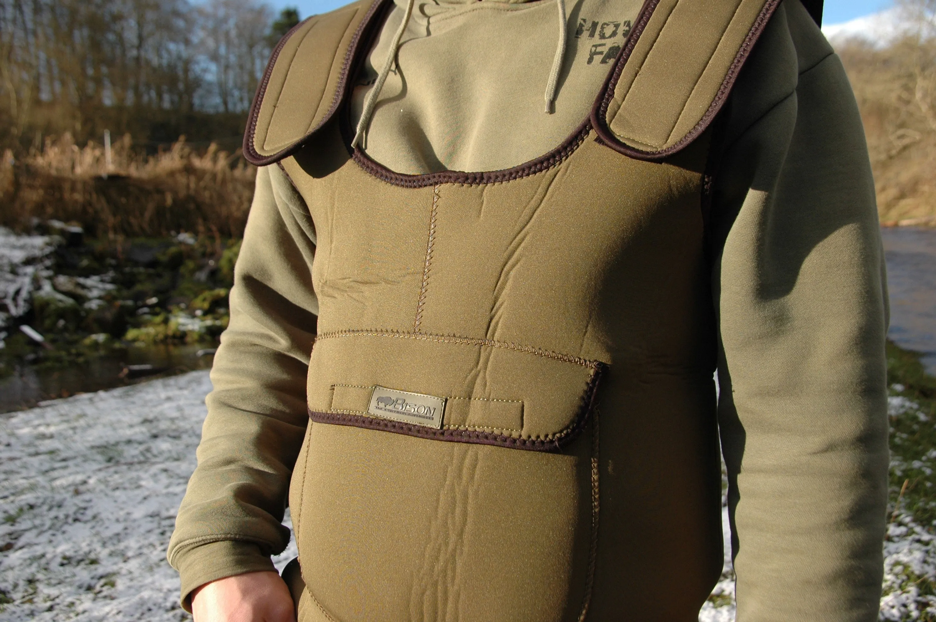 Bison 5mm Neoprene, Standard or Full Bodied (King Size), Chest Fishing Waders