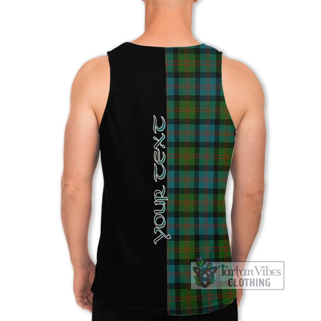 Blair Ancient Tartan Men's Tank Top with Family Crest and Half Of Me Style