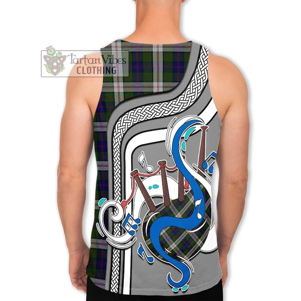 Blair Dress Tartan Men's Tank Top with Epic Bagpipe Style