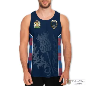 Blane Tartan Men's Tanks Top with Family Crest and Scottish Thistle Vibes Sport Style