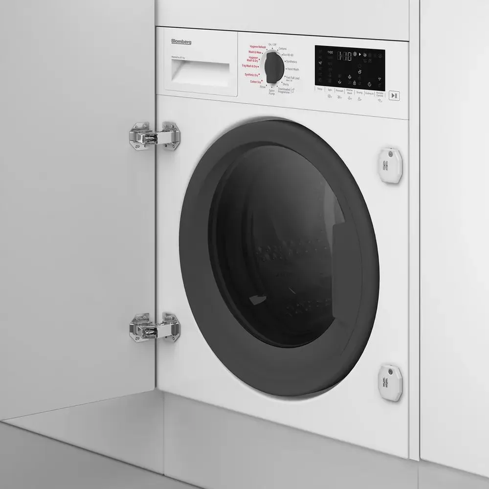 Blomberg LRI1854110 8kg/5kg 1400 Spin RecycledTub Integrated Washer Dryer, White