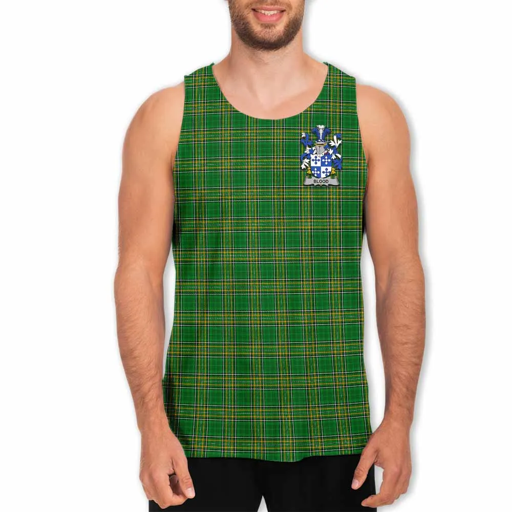 Blood Irish Clan Tartan Men's Tank Top with Coat of Arms