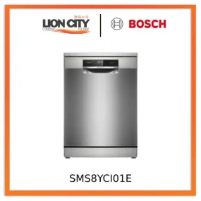 Bosch SMS8YCI01E 8 Free-standing dishwasher 60 cm Silver Inox