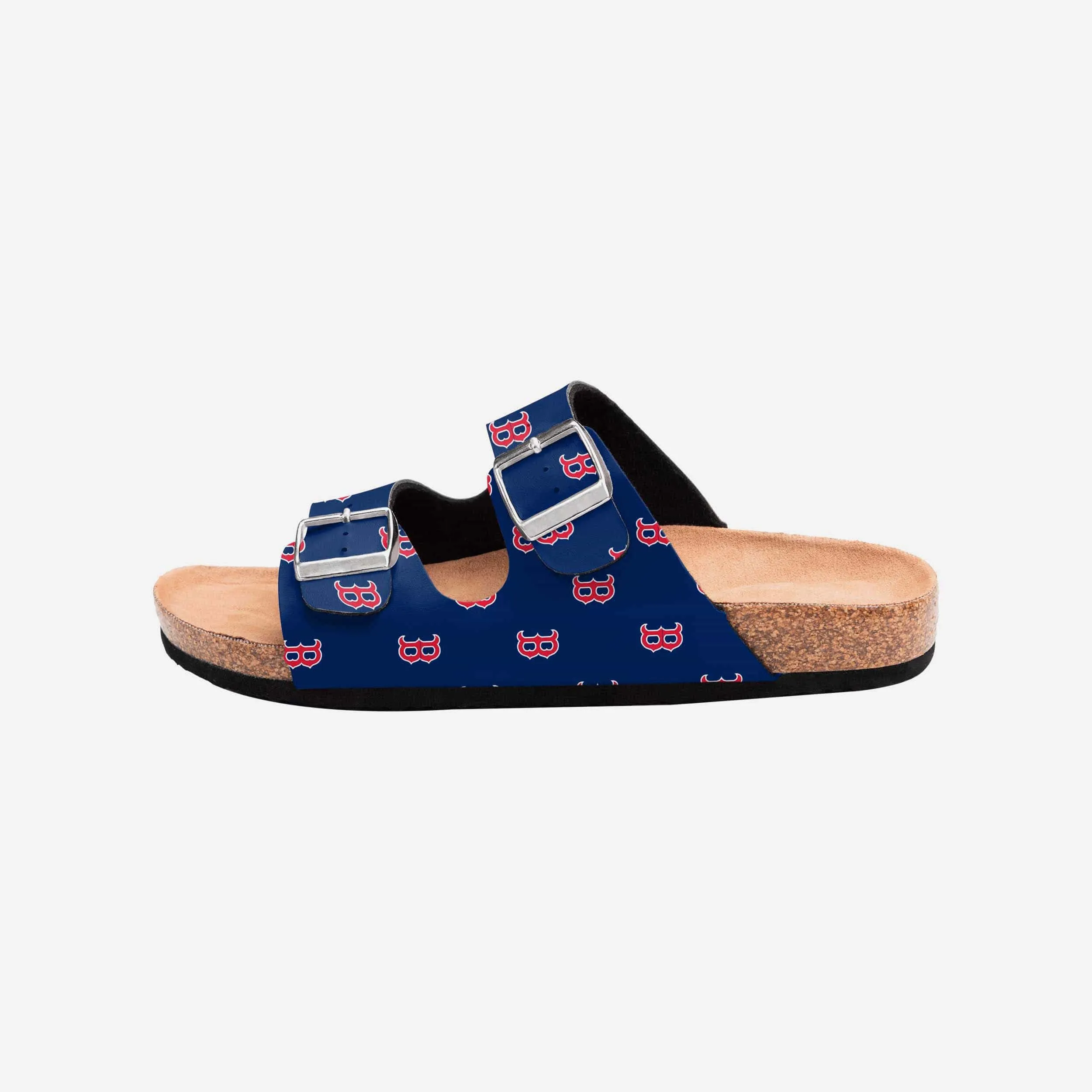 Boston Red Sox Womens Team Logo Double Buckle Sandal