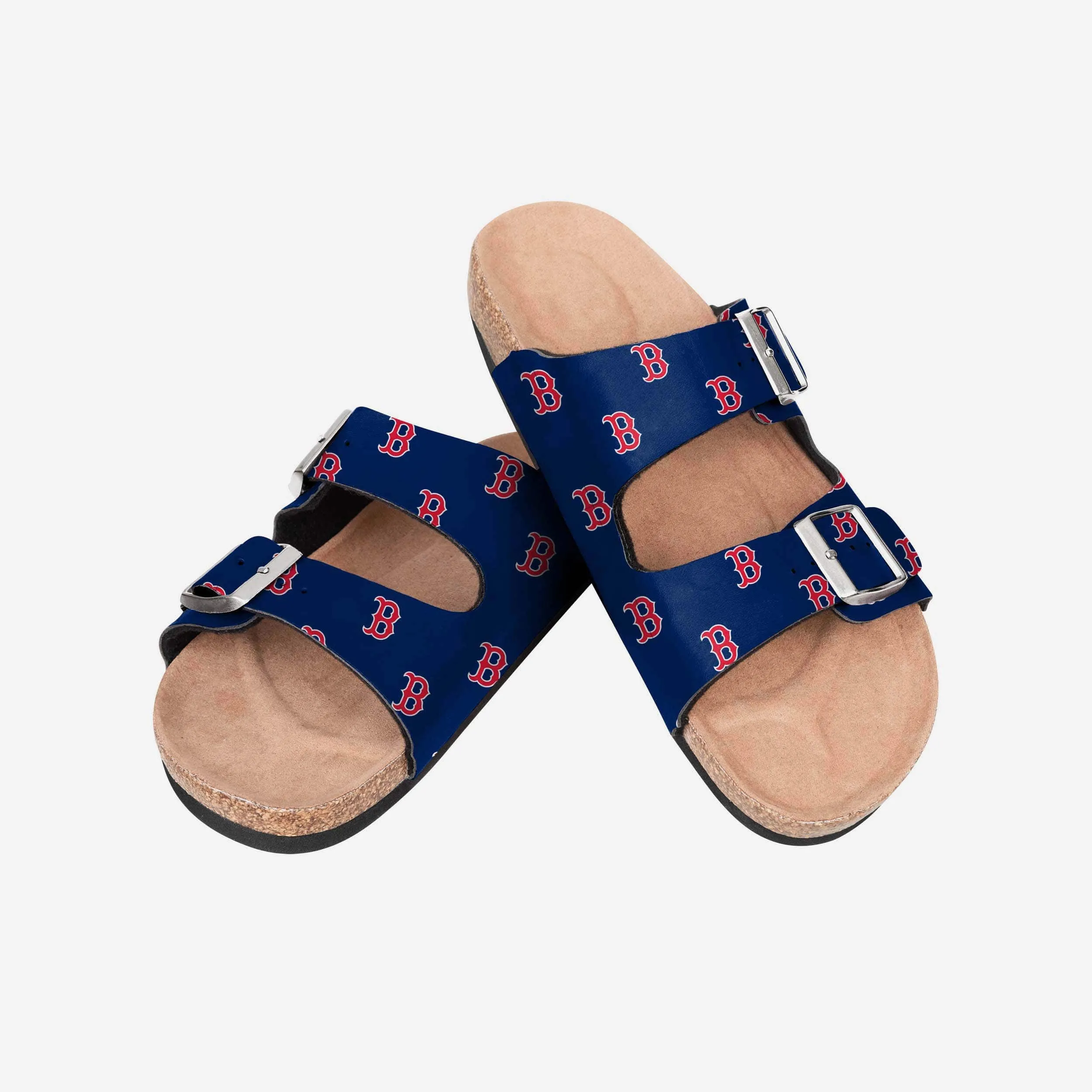 Boston Red Sox Womens Team Logo Double Buckle Sandal