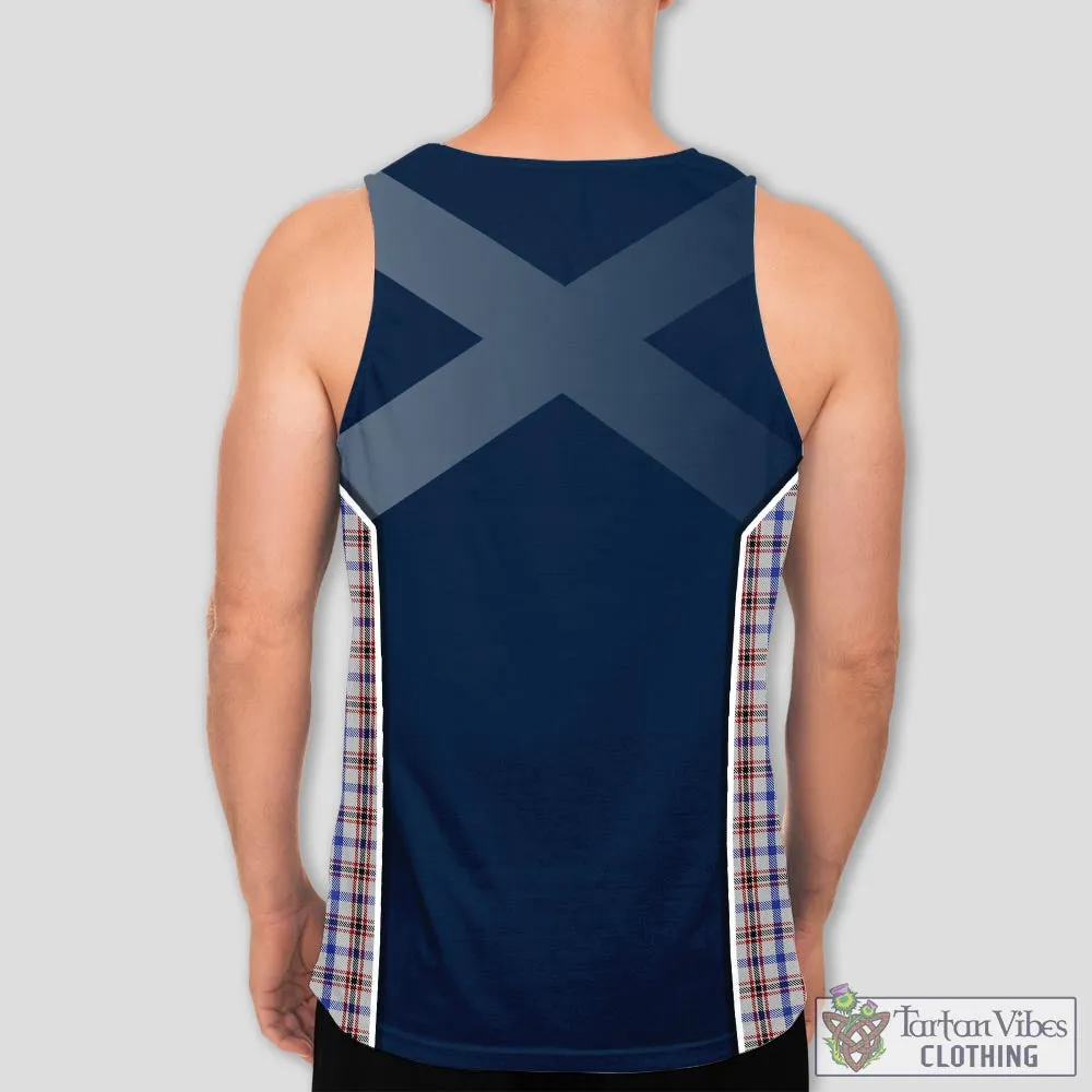 Boswell Tartan Men's Tanks Top with Family Crest and Scottish Thistle Vibes Sport Style