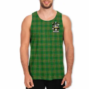 Boulger Irish Clan Tartan Men's Tank Top with Coat of Arms