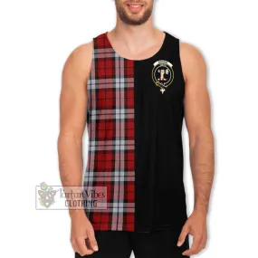 Brodie Dress Tartan Men's Tank Top with Family Crest and Half Of Me Style