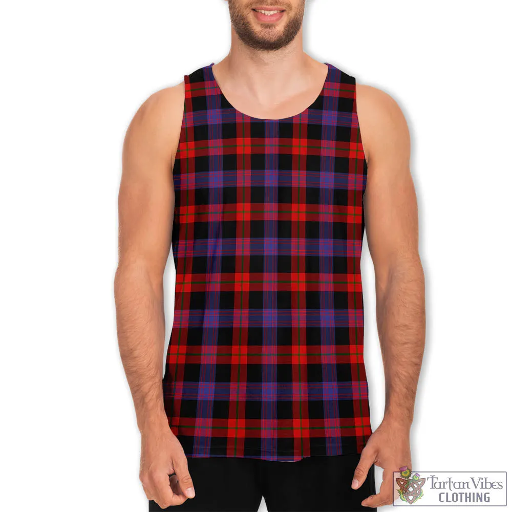 Brown (Broun) Tartan Men's Tanks Top