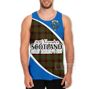 Buchan Family Crest Tartan Men's Tank Top Celebrate Saint Andrew's Day in Style