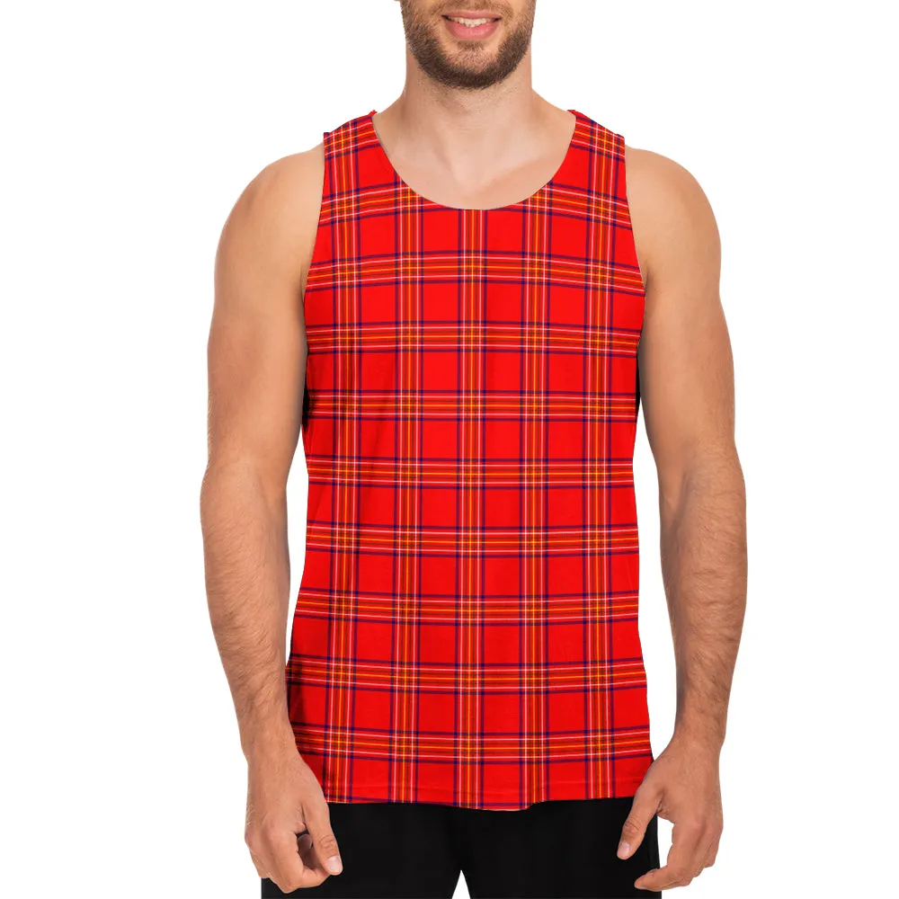 Burnett Modern Tartan Mens Tank Top