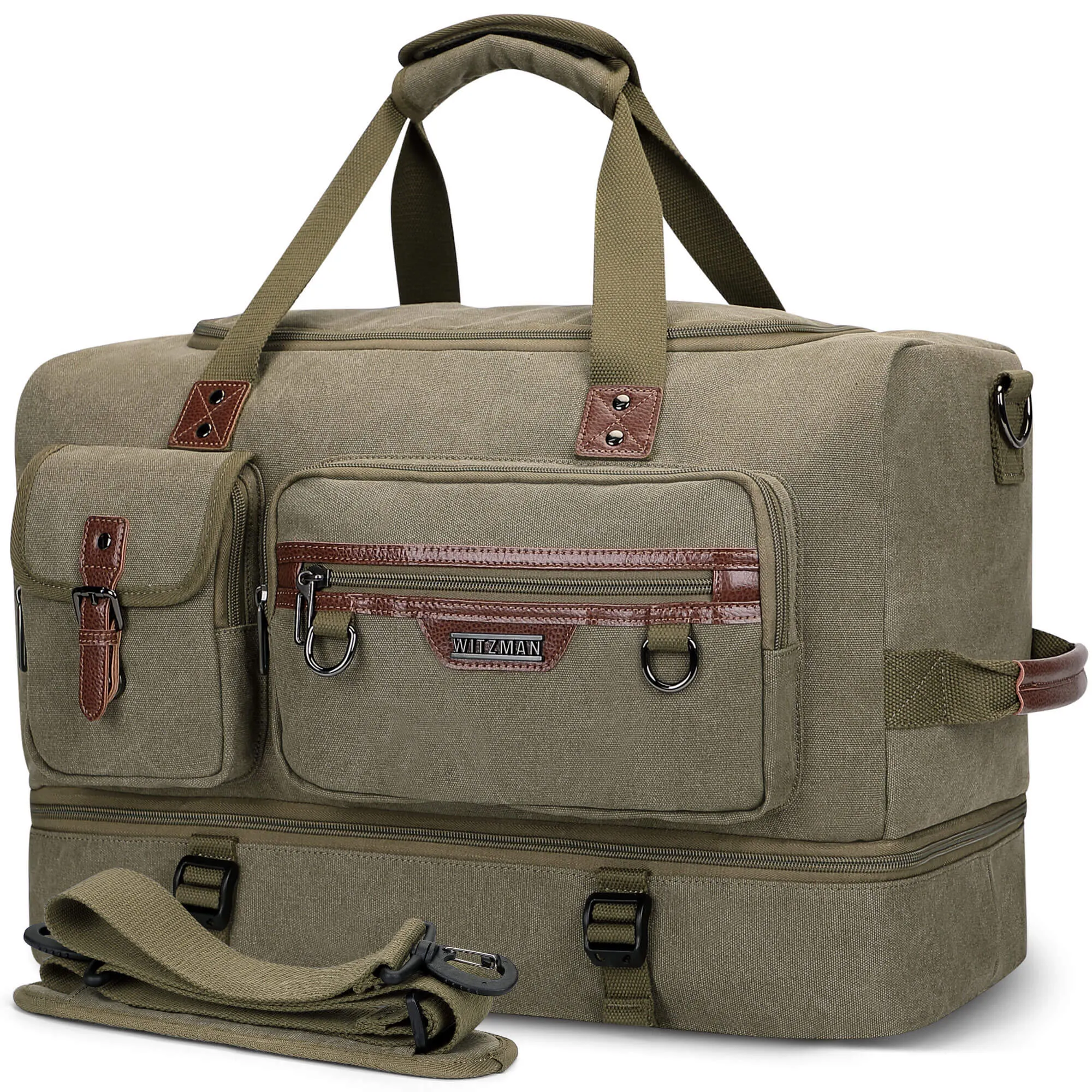 Canvas Weekender Duffel Bags Large-Capacity