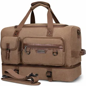 Canvas Weekender Duffel Bags Large-Capacity