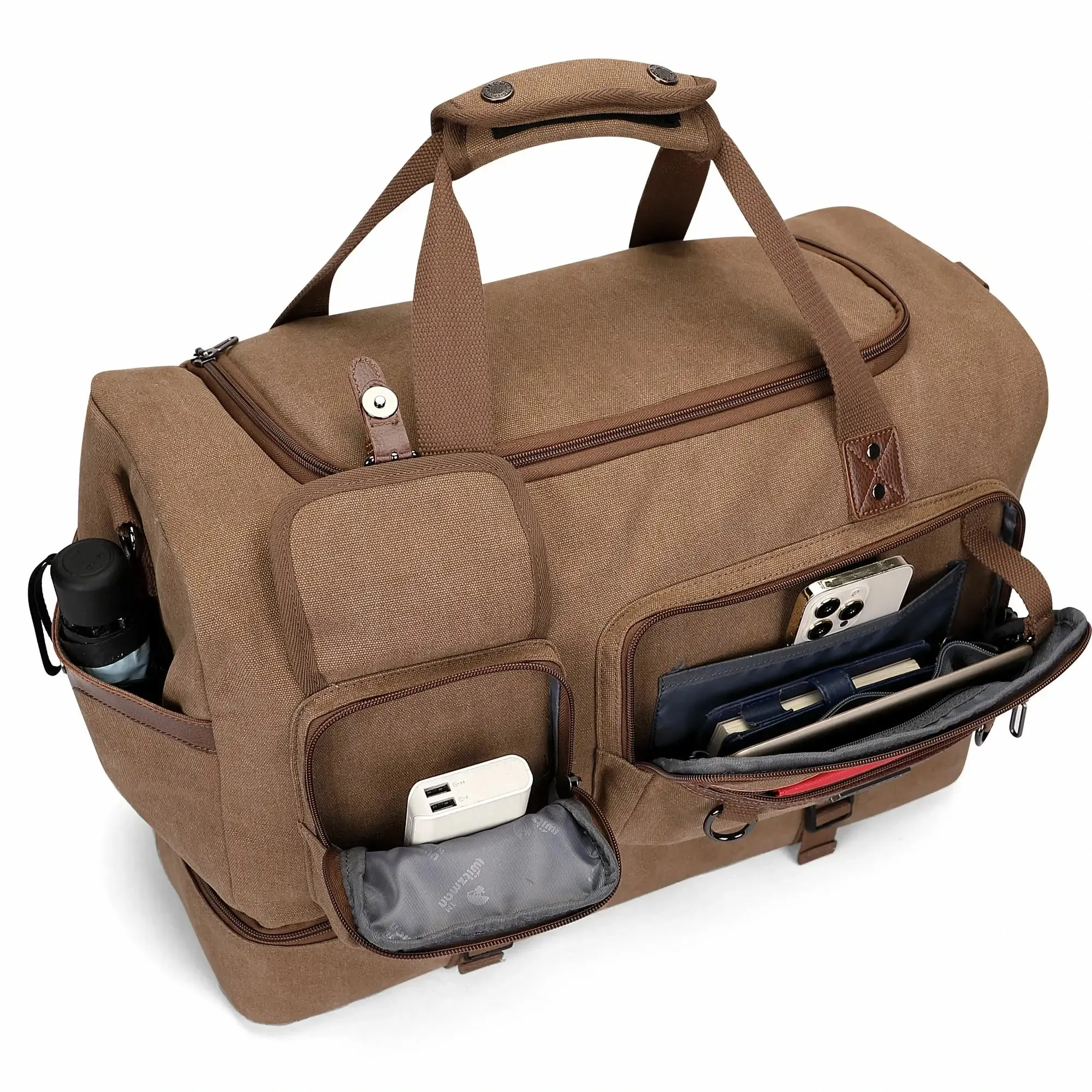 Canvas Weekender Duffel Bags Large-Capacity