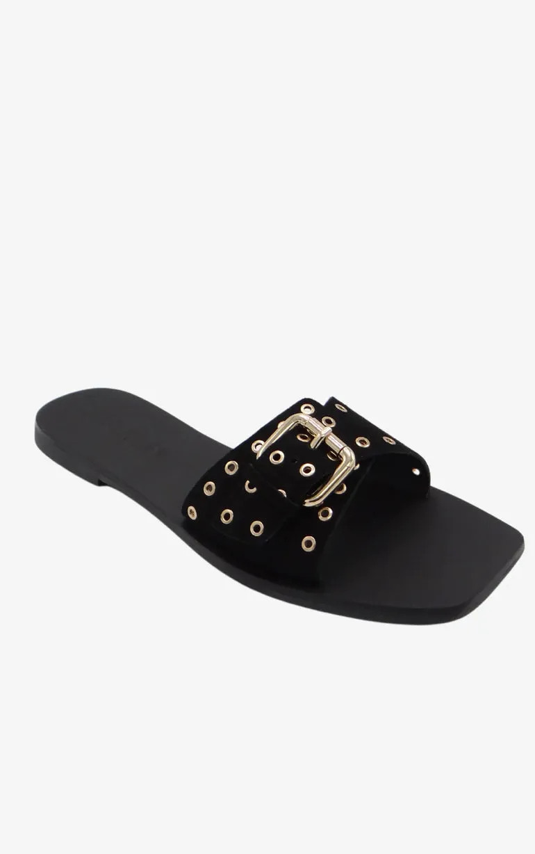 Caverley Rave Sandal - Black