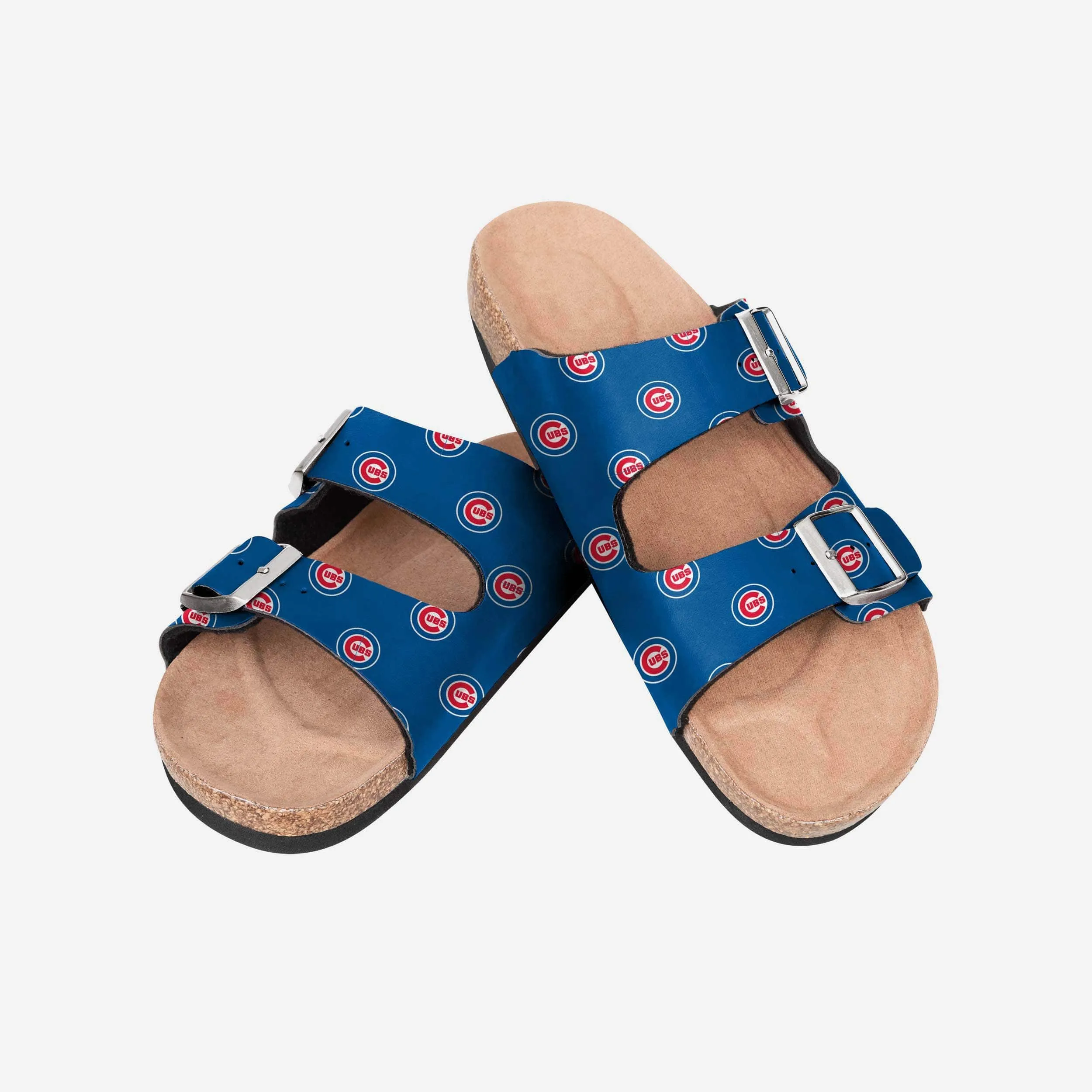 Chicago Cubs Womens Team Logo Double Buckle Sandal