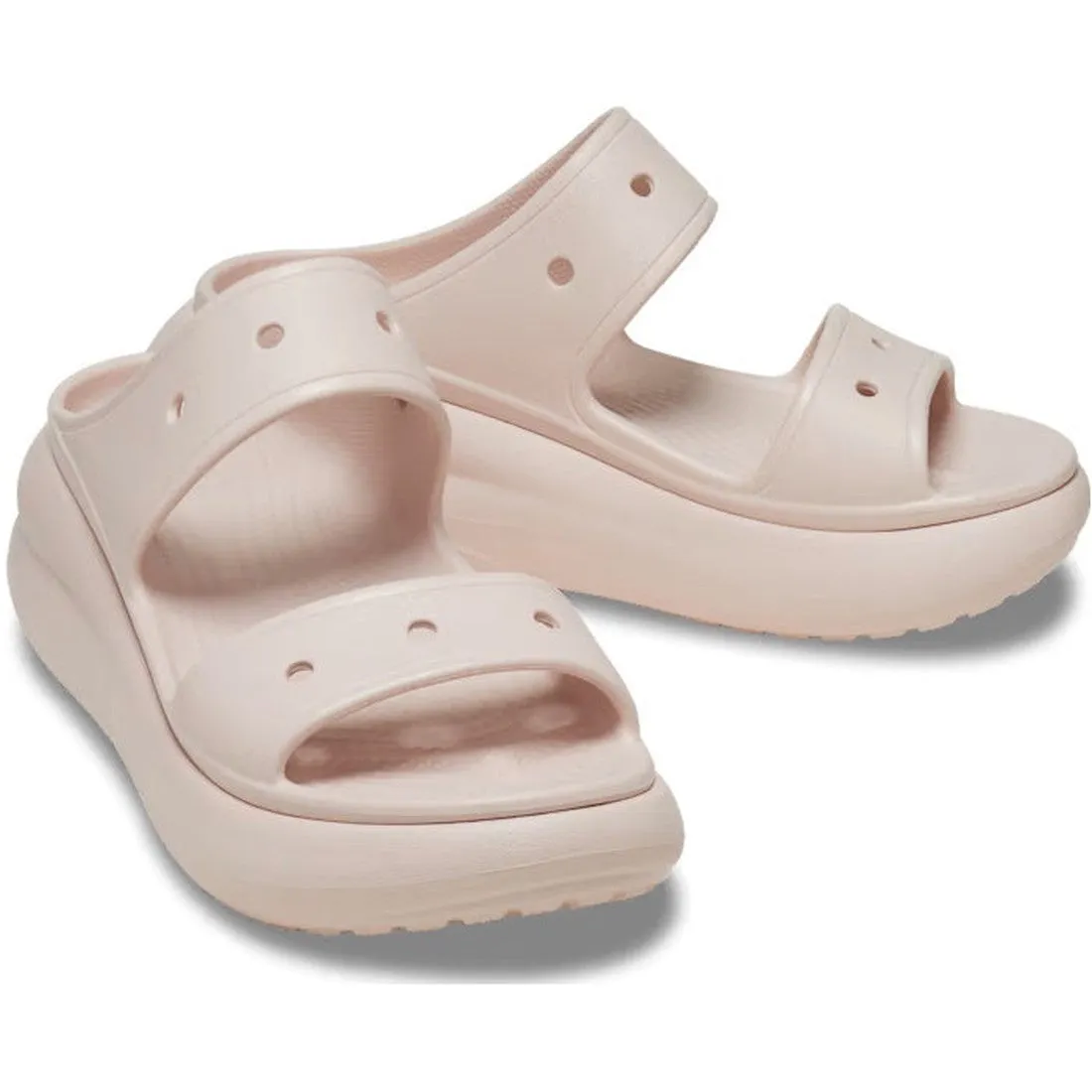 Crocs Classic Crush Sandal Womens Quartz Pink Platform