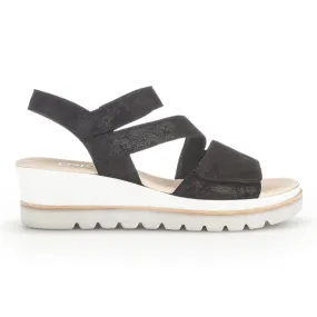 Cross Strap Low Heel Sandal 24640