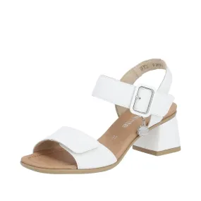 D1K51-80 Two Strap Heel White