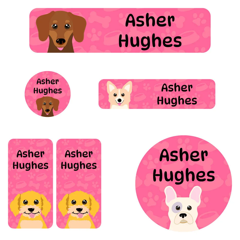 Dogs Daycare Labels Pack