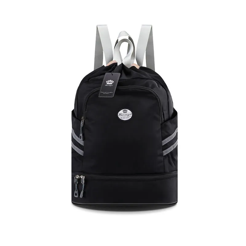 Drawstring Backpack Bag | Dry & Wet Separation Gym Bag | Sports Backpack with Shoe Compartment