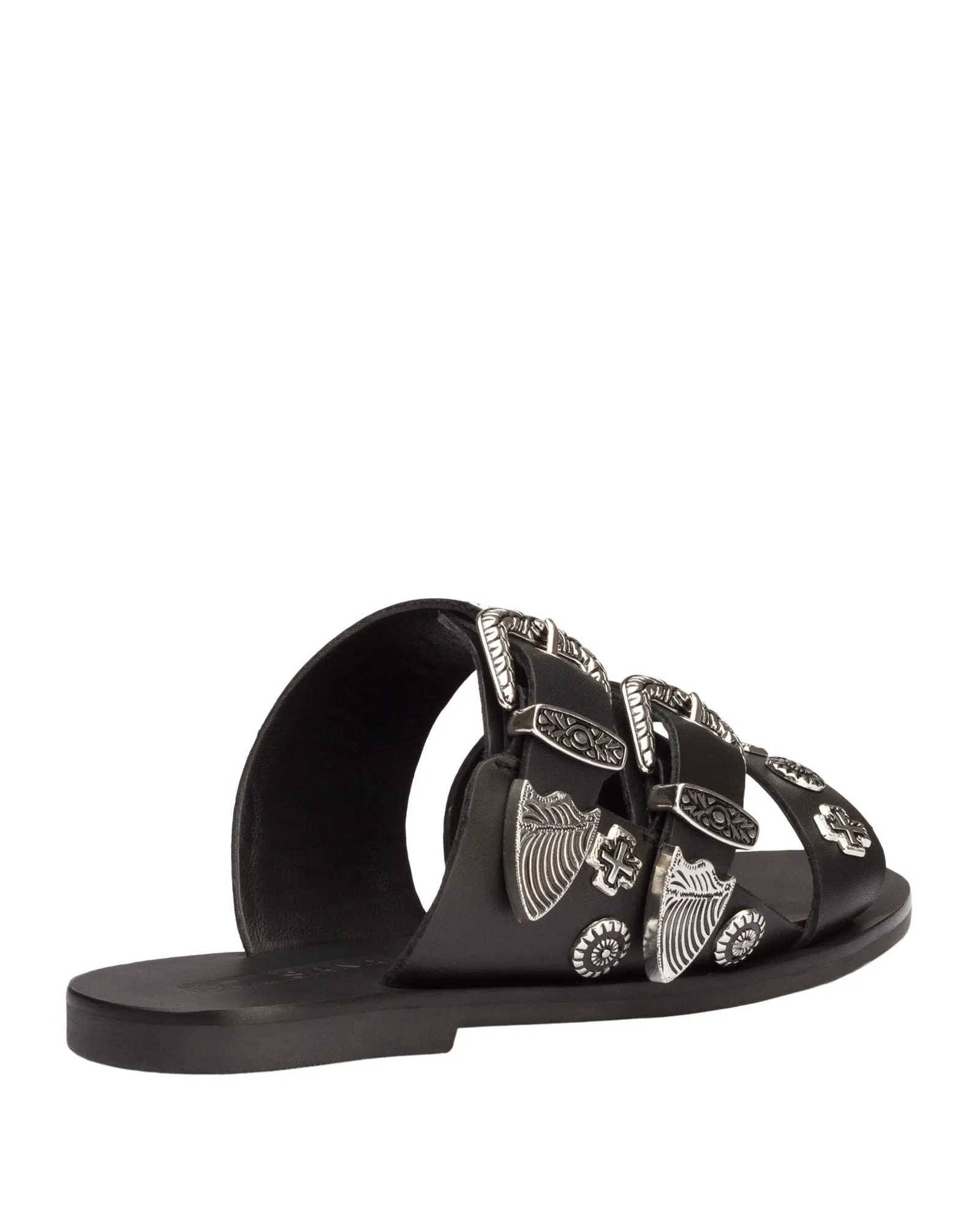 Eastwood Stud Slides - Black / Silver